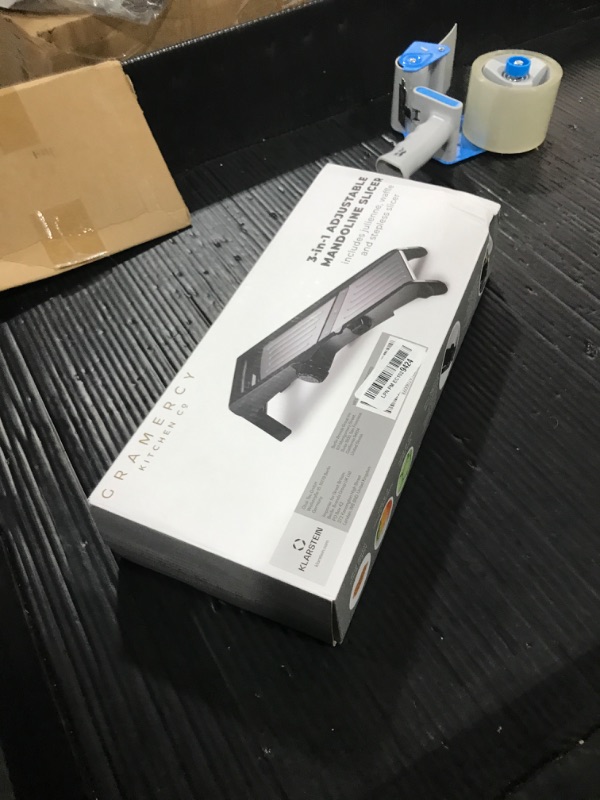 Photo 1 of Gramercy Adjustable Mandoline Slicer for Kitchen, Potato Cutter, Vegetable Chopper, Mandolin, Cucumber Slicer- INCLUDING one Pair Cut-Resistant Gloves and Waffle Fry Cutter