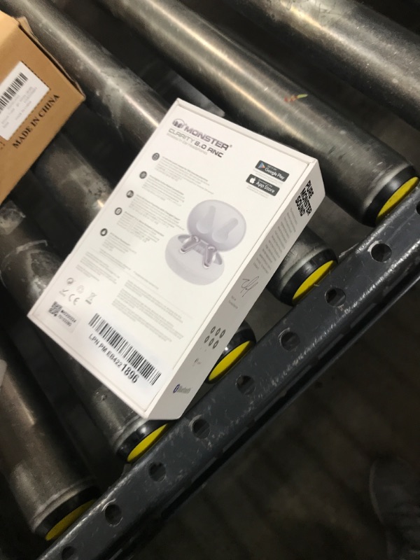 Photo 1 of Monster Clarity 8.0 Hybrid Active Noise Cancelling Wireless Earbuds, 42dB in-Ear ANC Earphones Deep Bass with 6 Mics, Bluetooth 5.2, 50H Play Time with Wireless Charging Case
