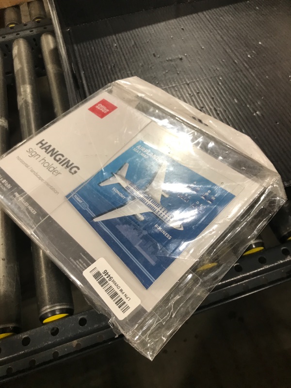Photo 1 of Office Depot Brand Wall Sign Holder, Horizontal, 8 1/2inH x 11inW