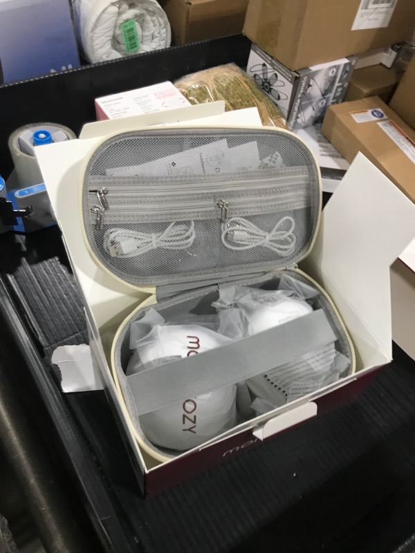 Photo 1 of Momcozy Breast Pump Hands Free M5, Wearable Breast Pump of Baby Mouth Double-Sealed Flange with 3 Modes & 9 Levels, Electric Breast Pump Portable - 24mm, 2 Pack Cozy Red