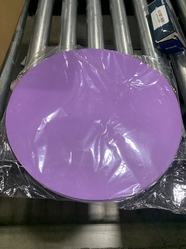 Photo 1 of Moinchore 100 Pcs Purple Paper Place Mats Disposable Paper Placemats Wedding Bridal Shower Halloween Thanksgiving Winter Holiday Birthday Party Supplies Home Dinning Decor(Purple,13 Inch)