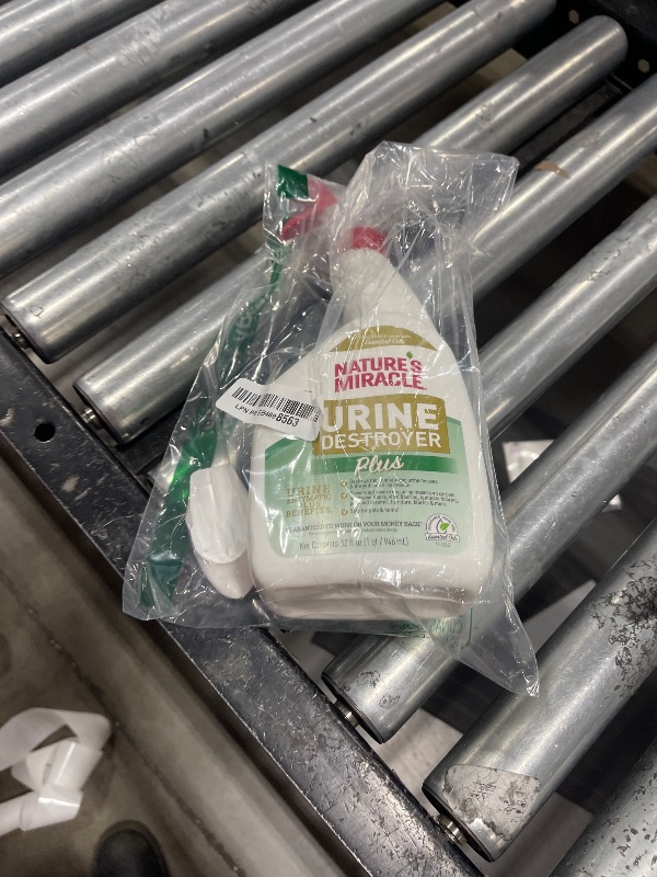 Photo 1 of Nature's Miracle Urine Destroyer Plu for Dogs, Enzymatic Formula for Severe Dog Urine Stains, 32 fl oz