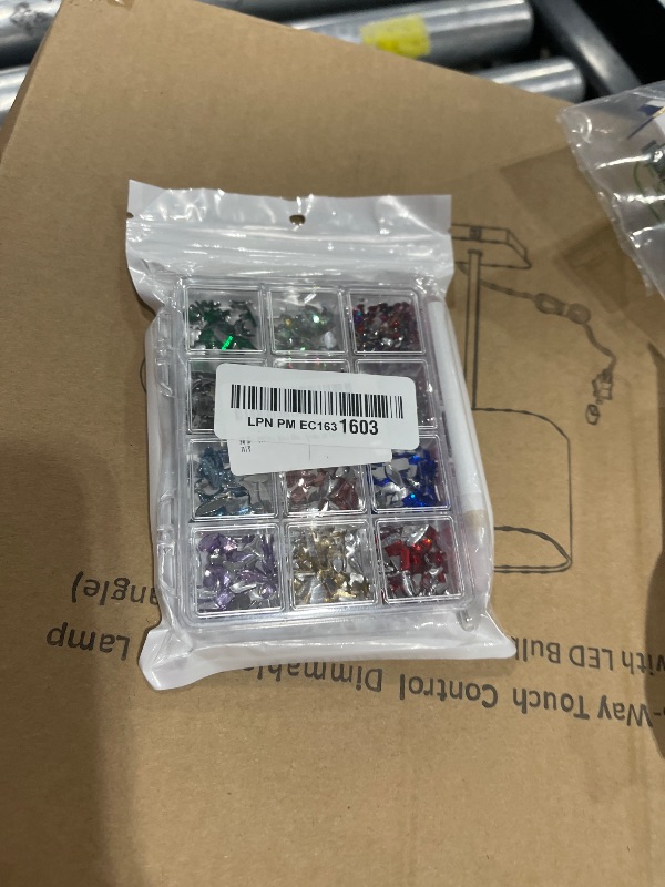 Photo 1 of 440 Pcs Multi Shapes Flatback Rhinestones for Crafting, Nail Art Rhinestones Kit Rainbow Gems Resin Nail Rhinestone for Bedazzling, Multi Sized Half Round Beads Gems for Nails Art DIY