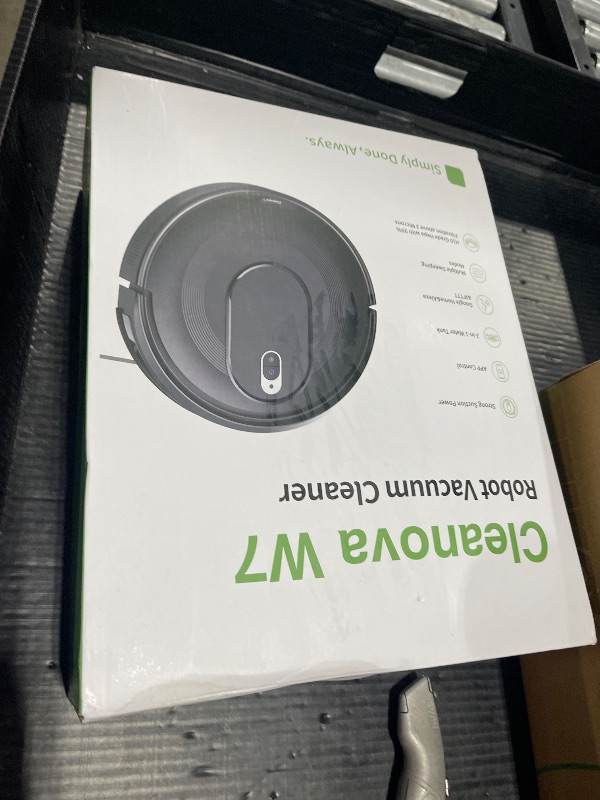 Photo 1 of PSUK W7 Robot Vacuum and Mop Combo, 2 in 1 Mopping Robotic Vacuum Cleaner with Watertank and Dustbin, Self-Charging, Slim, Max 120mins Runtime for Hard Floor, Carpet Cleaning