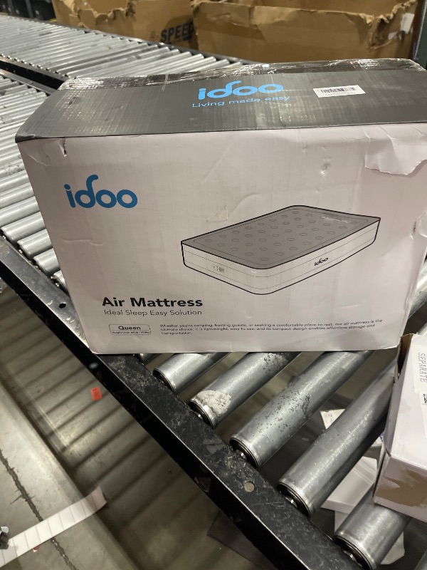 Photo 1 of iDOO Queen Air Mattress with Built in Pump, 18 Raised Comfort Blow up Mattress, Upgraded Four Chamber Airbed, Inflatable Mattress for Guests and Home, colchon inflable, Air Bed, 650 lbs Max