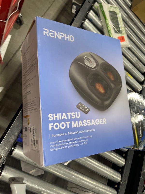Photo 1 of RENPHO Foot Massager Machine with Heat [2025 Upgraded], FSA HSA Eligible, Foot Massager for Plantar Fasciitis, 3 Heat Levels, Fathers Day Dad Gifts for Women Mom, Wireless Control, True Feet Massage