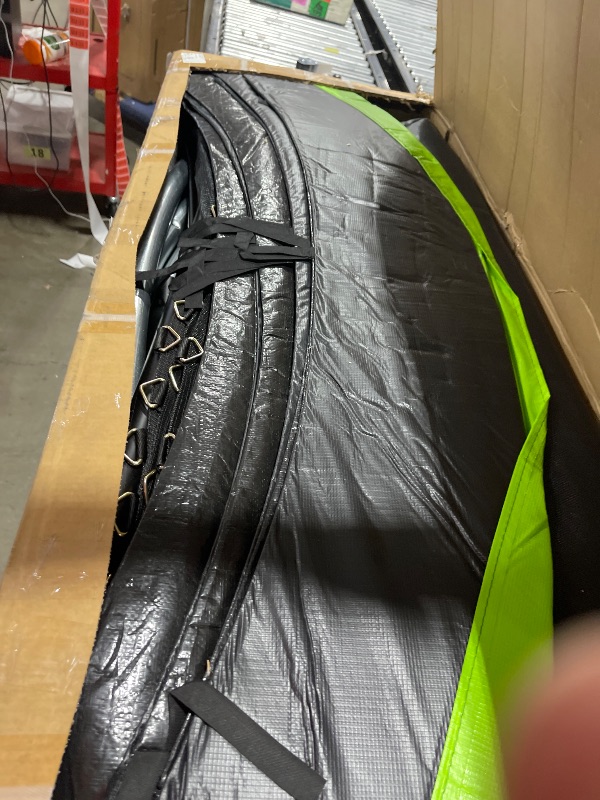Photo 1 of Kiivakii 12FT 14FT Trampoline, Outdoor Trampolines for Kids and Adults, Recreational Trampoline with Ladder & Enclosure Net, Heavy Duty Round Trampolines for Backyard