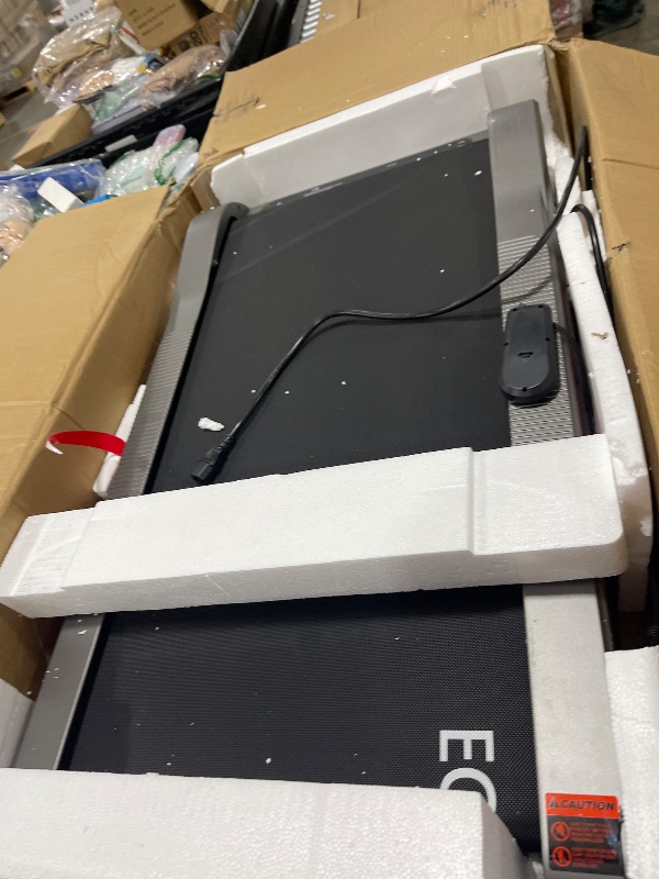 Photo 1 of EGOFIT: Walker Pro M1 - Cool Grey - Under Desk Walking Pad Treadmill, 5% Incline, LCD Display, Remote Control, Home & Office, 220lb Cap, 0.6-3.1mph