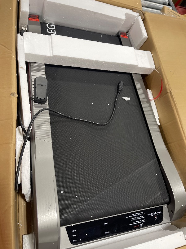 Photo 1 of EGOFIT: Walker Pro M1 - Cool Grey - Under Desk Walking Pad Treadmill, 5% Incline, LCD Display, Remote Control, Home & Office, 220lb Cap, 0.6-3.1mph