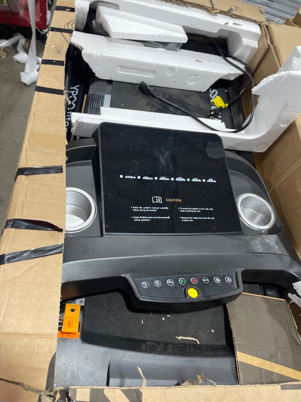 Photo 1 of Treadmills for Home Use, Walking Pad Treadmill with Incline, Auto Foldable Treadmills for Home, 8.0 MPH Running Treadmill with Bluetooth Enabled, 300 lbs User Capacity