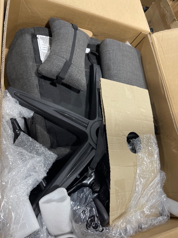 Photo 1 of Corsair TC100 Relaxed Gaming Chair - Fabric - Racing-Inspired Design - Lumbar Pillow - Detachable Memory Foam Neck Pillow - Adjustable Seat Height - Adjustable Armrests - Gray and Black