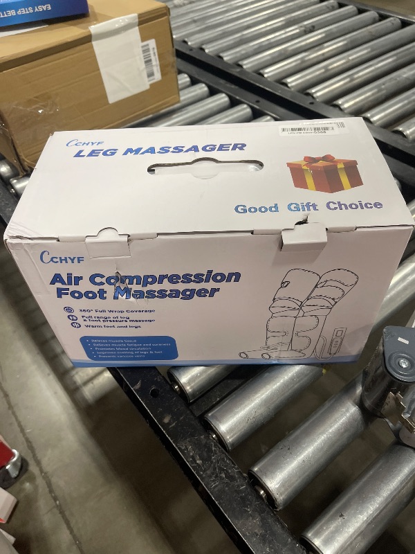 Photo 1 of CCHYF 3-in-1 Leg Compression Massager With Heat for Circulation - 3 Modes, 3 Intensities, 2 Extenders, Adjustable Wraps - Great Gifts for Mom & Dad