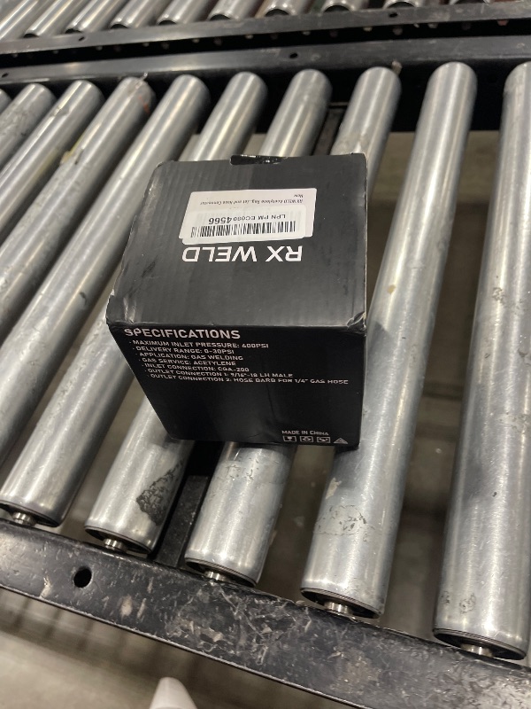 Photo 1 of RX WELD Acetylene Regulator CGA-200 Welding Gas Gauges Rear Inlet With 9/16"-18 Outlet and Hose Connector, T-Handle