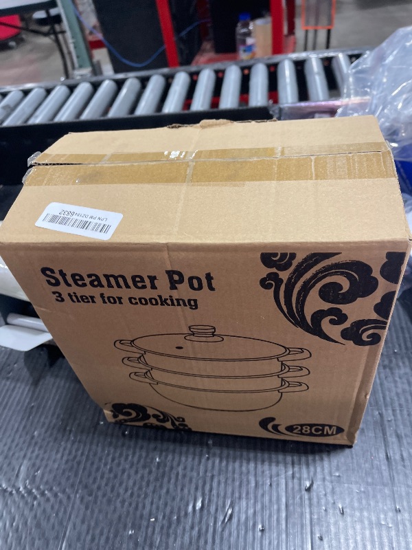 Photo 1 of Steamer Pot for Cooking 11 inch, Steamer Pots 3-tier Multipurpose Stainless Steel Steam Pot Cookware with Handle for Vegetable