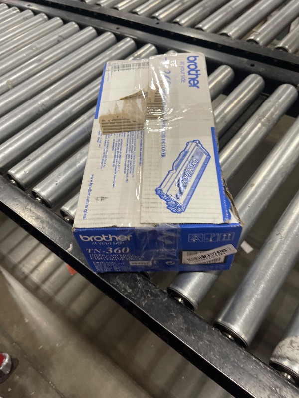 Photo 1 of Brother Genuine High Yield Toner Cartridge, Black Toner, Page Yield Up To 2,600 Pages, TN360