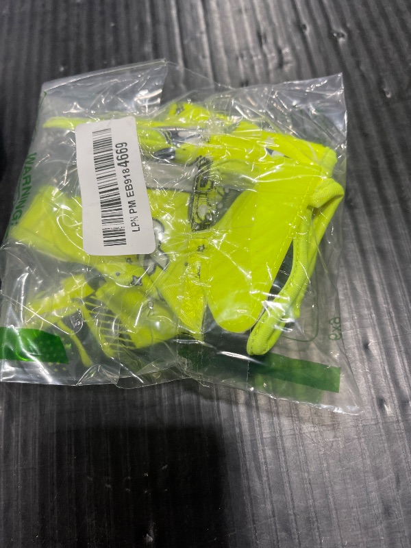 Photo 1 of PLAYEUR Alien Grip Infinite Pro Edition Football Gloves –Endless Game – GripPro Tech for Adult, Kids & Youth Football Gloves, No Peel, Ever Tacky (Neon Green, Youth M/L)