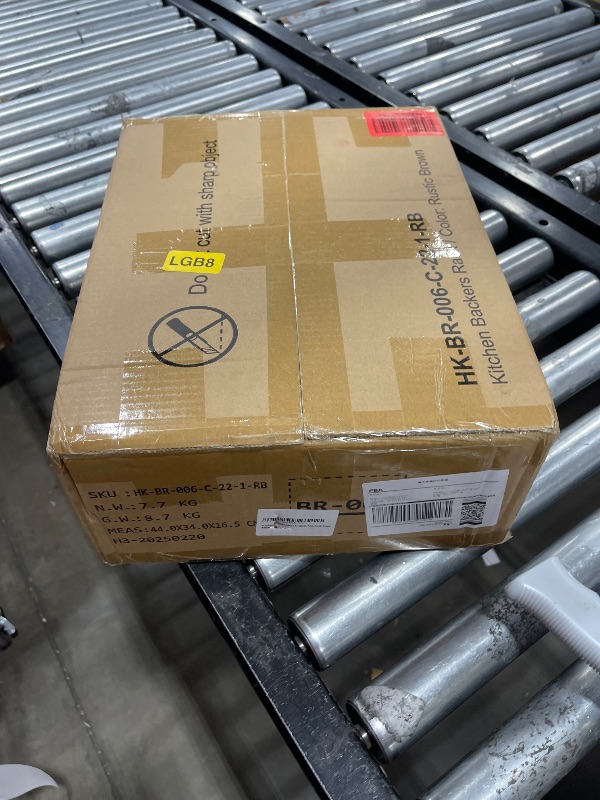 Photo 1 of Furologee Kitchen Bakers Rack with Power Outlet, Microwave Oven Stand with Storage 4 Tiers, Coffee Bar Table with 6 S Hooks, Kitchen Storage Shelf Rack for Spices, Pots, Rustic Brown