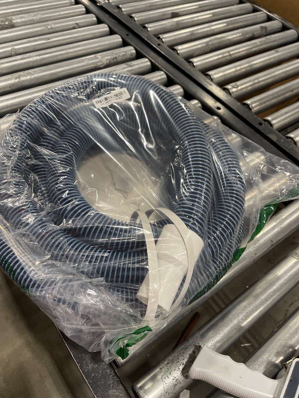 Photo 1 of Pool Vacuum Hose With Swivel Cuff 1-1/2" Diameter 18FT Flexible Heavy Duty Pool Vacuum Cleaning Hose Perfect for Above&In Ground Swimming Pool