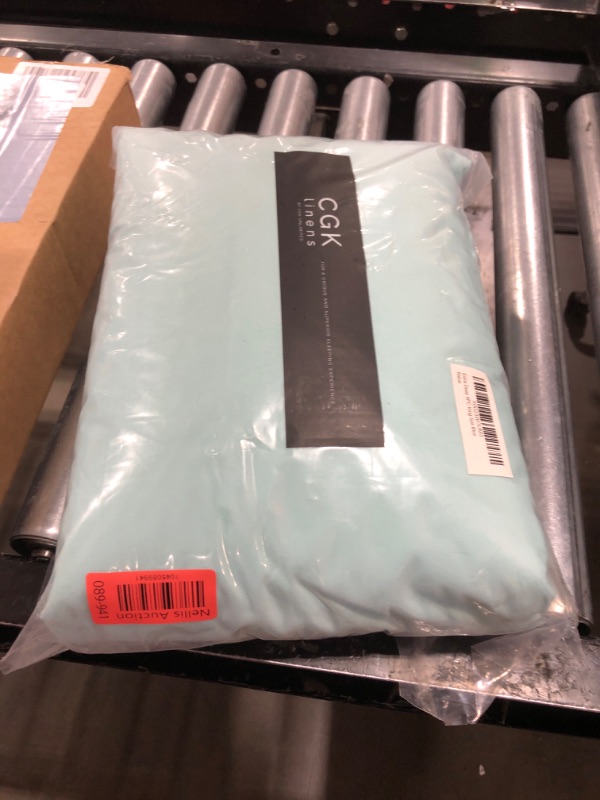 Photo 1 of Extra Deep King Sheet Set - 6 Piece Breathable & Cooling Sheets - Hotel Luxury Bedding Set w/18-24 Inch Extra Deep Pockets - Easy & Secure Fit - Super Soft, Wrinkle Free & Comfy - Spa Blue, King Size