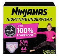 Photo 1 of pampers Ninjamas Nighttime Bedwetting Underwear Girl
