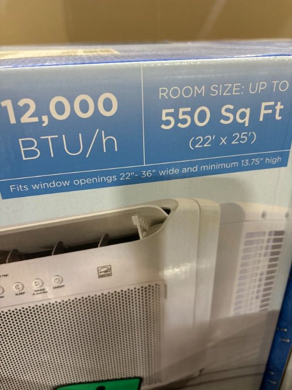 Photo 1 of Midea 12,000 BTU U Shaped Smart Inverter Window Air Conditioner, Cools up to 550 Sq. Ft.,Ultra Quiet with Open Window Flexibility, Works with Alexa/Google Assistant, 35% Energy Savings, Remote Control