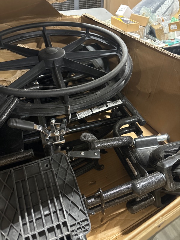 Photo 1 of Medline Reclining Wheelchair, Desk-Length Arms and Elevating Leg Rests, 20" x 18" Seat (W x D)