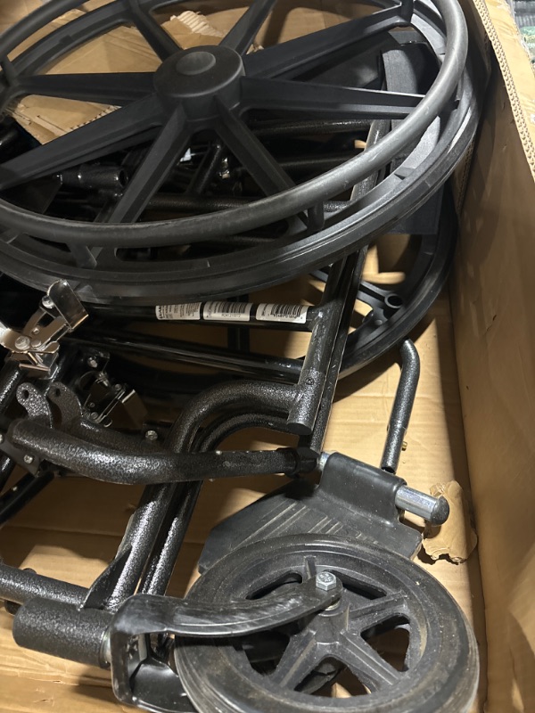 Photo 1 of Medline Reclining Wheelchair, Desk-Length Arms and Elevating Leg Rests, 20" x 18" Seat (W x D)