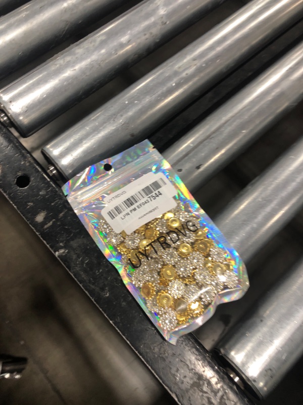 Photo 1 of 100PCS 14MM Sew on Rhinestones Gems, Flower Gold Claw Rhinestones Glass Crystals Jewelry for Crafting Sewing Clothes Dresses Shoes Belt Decoration Accessories (White)