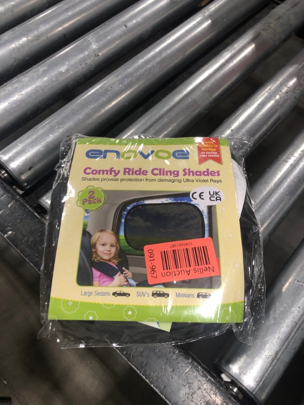 Photo 1 of Enovoe Car Window Shades for Baby (2 Pack) - 21x14 Inches Sun Shade Blocker, Cling - Glare Shield and UV Rays Protection for Your Child - Side Window Screens for SUV- Mesh Window Shades for car Baby