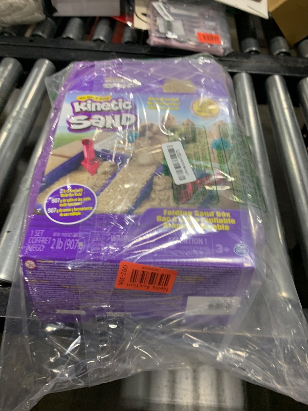 Photo 1 of Kinetic Sand, Folding Sand Box with 2lbs Play Sand, 7 Molds & Tools, Sensory Toys for Kids Ages 3 and Up