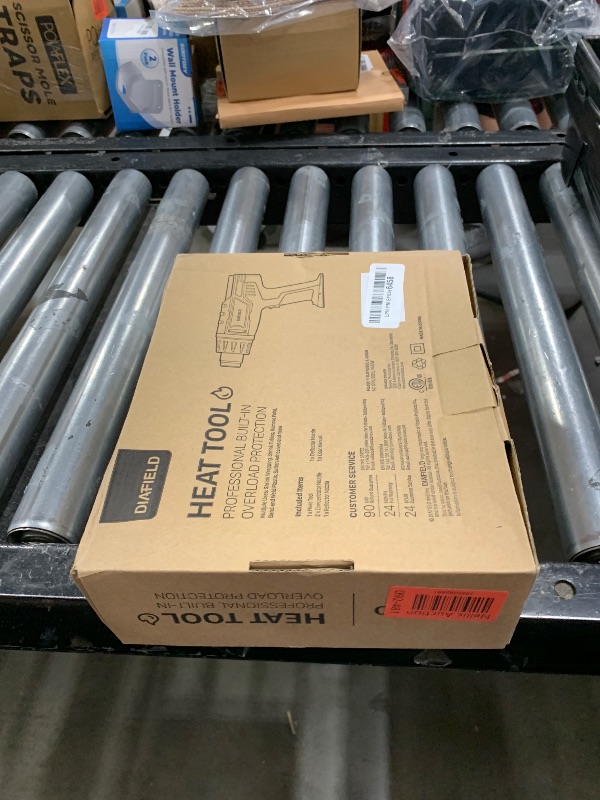 Photo 1 of DIAFIELD 1850W Heat Gun, Dual Temperature Settings, AUTOXEL Fast Heat Hot Air Gun, Durable& Overload Protection, with 4 Nozzles for Shrink Wrap, Vinyl, Crafts, Epoxy Resin