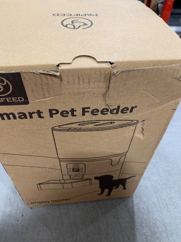 Photo 1 of PAPIFEED Smart Automatic Cat Feeders: WiFi Pet Feeder with APP Control for Remote Feeding, Detachable for Easy Clean, Automatic Cat Food Dispenser with Alexa,1-30 Meals Per Day for Dog (6L/25Cup)