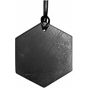 Photo 1 of Shungite Necklaces - Various Geometric Shapes Pendants - Authentic Rare Stone