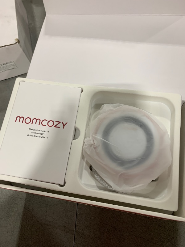 Photo 1 of Momcozy M5 Hands-Free Wearable Breast Pump, Double-Sealed Flange for Baby-Like Comfort, 3 Modes & 9 Suction Levels, Portable Electric Pump – 24mm, 2-Pack Quill Gray
