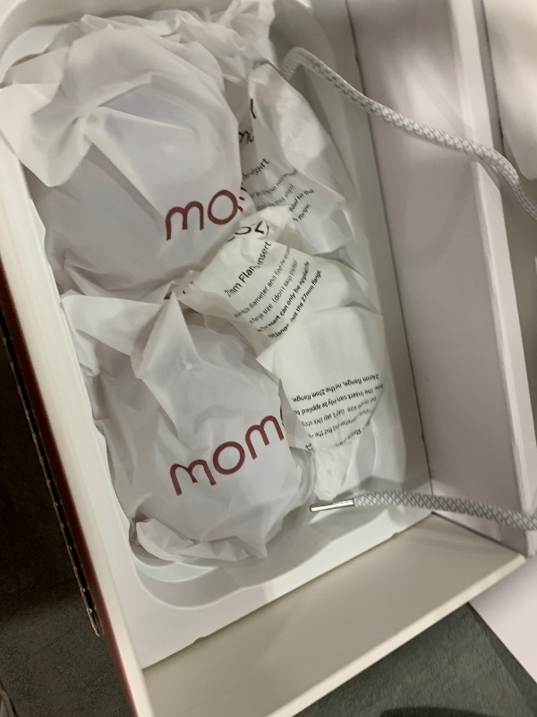 Photo 1 of Momcozy M5 Hands-Free Wearable Breast Pump, Double-Sealed Flange for Baby-Like Comfort, 3 Modes & 9 Suction Levels, Portable Electric Pump – 24mm, 2-Pack Quill Gray

