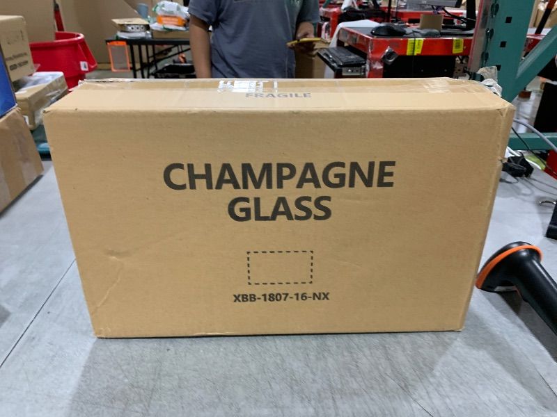 Photo 1 of UMEIED Champagne Glasses, Set of 12 Champagne Flutes with Classic Shape, Long stem Sparkling Wine glasses for Wedding, Restaurant, Bar, Wine Toasting, Clear