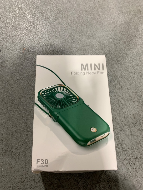 Photo 1 of Portable Mini Fan - 5 in 1 with Power Bank, Phone Holder, Handheld & Desk Fan - USB Rechargeable, 3000 mAh Power Bank, 3 Speed Adjustable, Neck Lanyard - Black