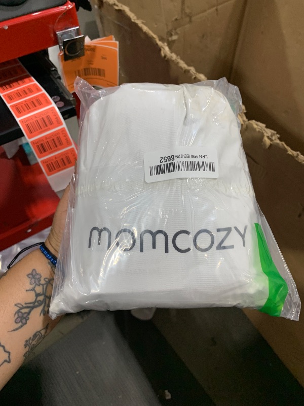 Photo 1 of Momcozy Baby Wrap Carrier, Easy to Wear Infant Carrier Slings, Lightweight Hands Free Baby Sling, Adjustable Baby Carriers for Newborn to Toddler 8-35 lbs, Black
