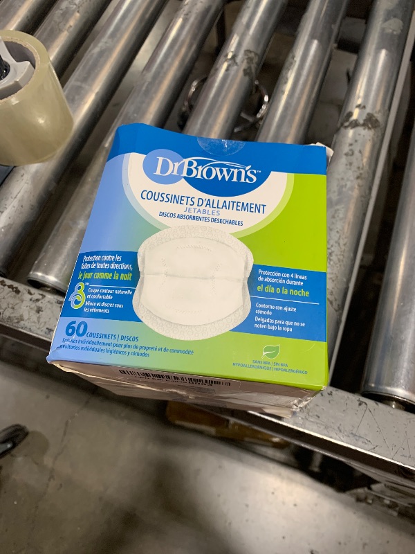 Photo 1 of Dr. Brown's Disposable One-Use Absorbent Breast Pads for Breastfeeding and Leaking - 60pk - Packaging May Vary