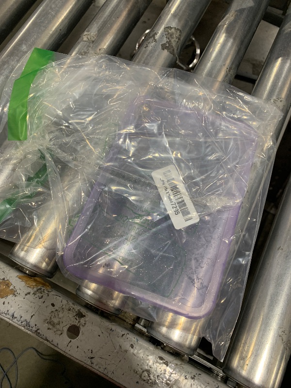 Photo 1 of Case for iPad mini 7 (A17 Pro) 2024/ iPad mini 6 Case 2021,iPad mini 7th/6th Generation 8.3 inch, UUcovers Glitter Clear Soft TPU Back Shockproof Bling Sparkly Silicone Lightweight Thin Cover, Purple