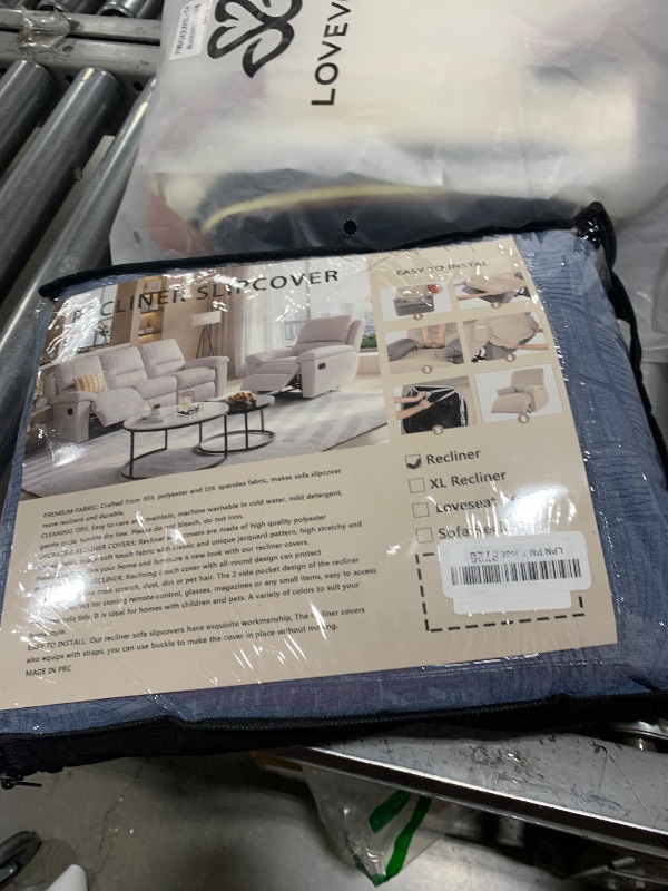 Photo 1 of MAXIJIN Waterproof Recliner Chair Covers 3 Pieces Recliner Cover That Stay in Place, Washable Lazy Boy Recliner Slipcovers with Pockets Reclining Protector for Pet, Kids (Recliner, Dusty Blue)