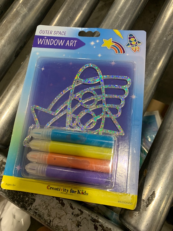 Photo 1 of Creativity for Kids Window Art Outer Space - Create Your Own Window Art, Suncatcher Kits for Kids, Space Toy Stocking Stuffers for Kids