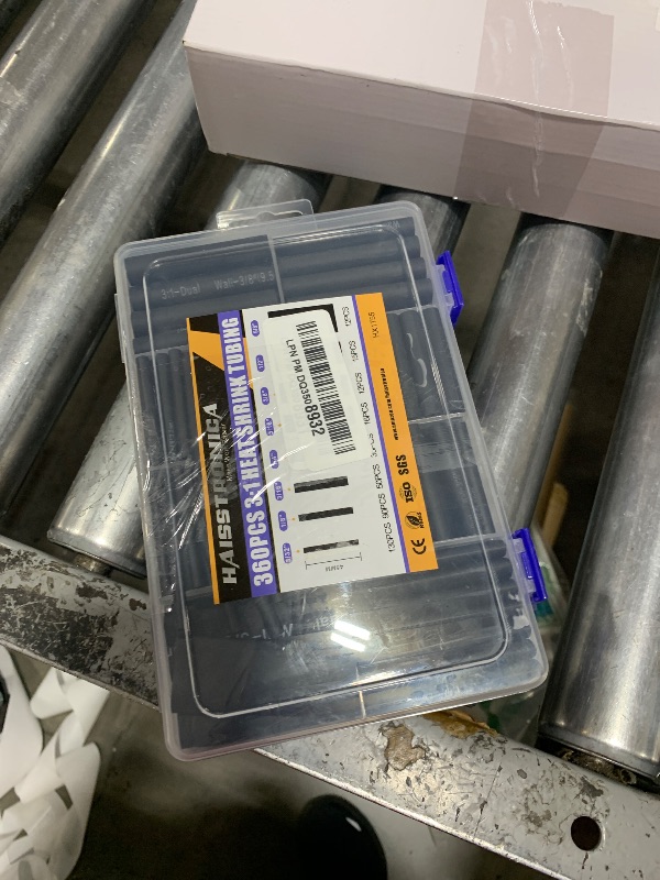 Photo 1 of haisstronica 360PCS Heat Shrink Tubing,3:1 Ratio Adhesive Lined Marine Heat Shrink Tube Kit 8 Sizes(3/32"-5/8") Black