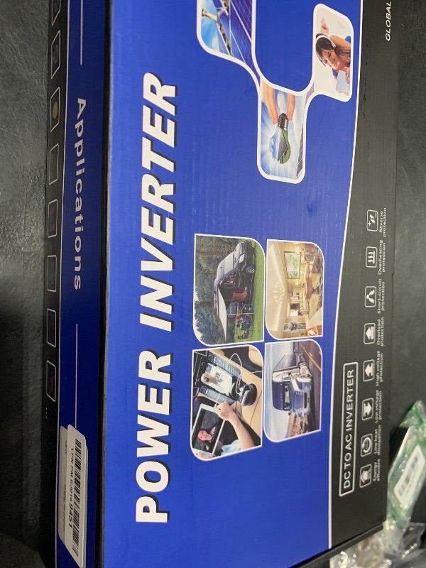 Photo 1 of 3000 Watt Power Inverter, Car/Home 12V DC to 110V AC Converter, with LED Display, Dual AC Outlets, USB Port, Dual Smart Fans, Cables Included, Suitable for Home, RV