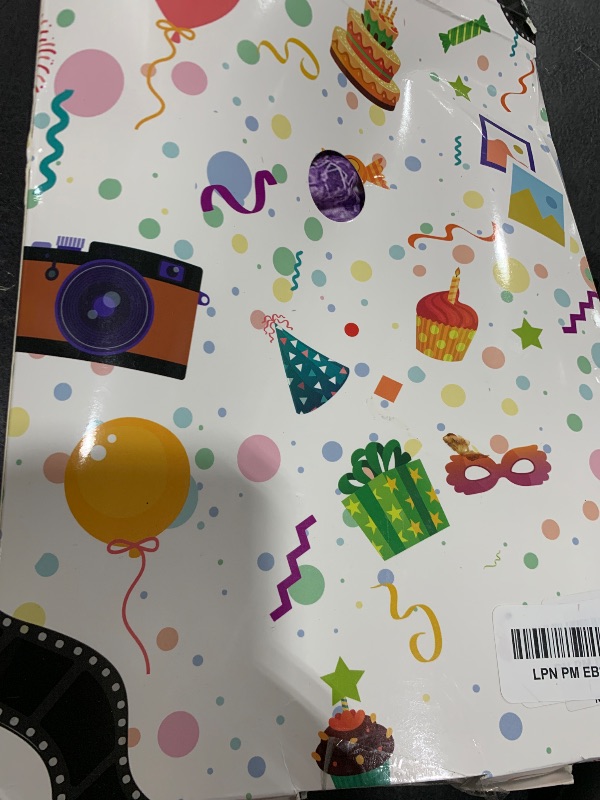 Photo 1 of Mocsicka Purple Birthday Backdrop 7x5ft Glitter Balloon Woman Happy Birthday Party Decorations Glitter Girls Sweet 16 18th 21th Birthday Party Decorations Cake Table Supplies