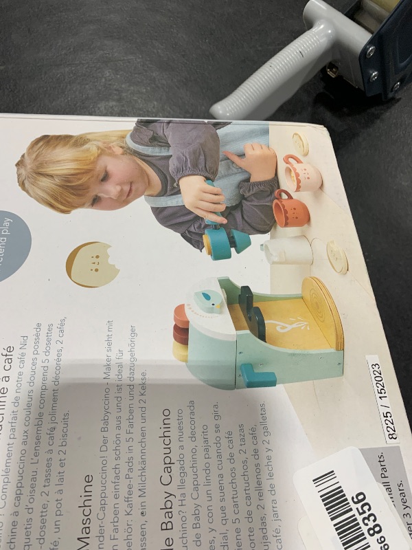 Photo 1 of Tender Leaf Toys - Babyccino Maker - Wooden Coffee Machine Pretend Food Play Toy with Espresso Capsules and Cups - Made with Premium Materials and Craftsmanship - Age 3+
