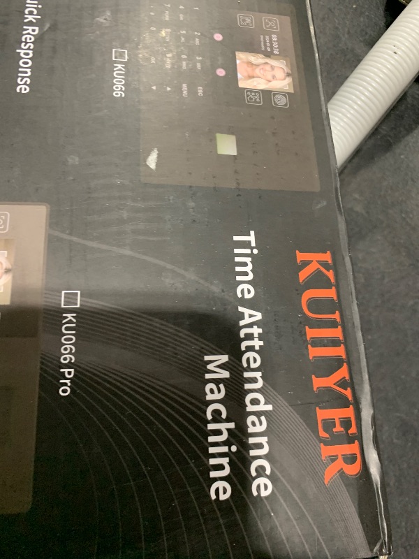 Photo 1 of KUIIYER 4 in 1 Time Clocks for Employees Small Business (Face + Fingerprint + Palm Print + PIN) Employee Clock in & Out Machine Attendance Punch Clock Recorder Tracker for Small Businesses & Offices