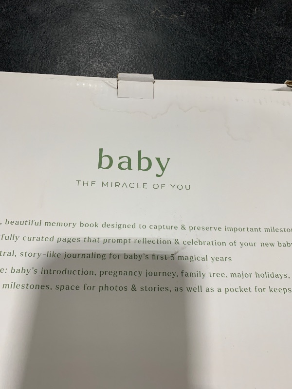 Photo 1 of Keepsake Baby Memory Book for Boys and Girls – Timeless First 5 Year Baby Book – Neutral Journal Scrapbook or Photo Album - Record a Milestone for Every Event from Birth to Age 5
