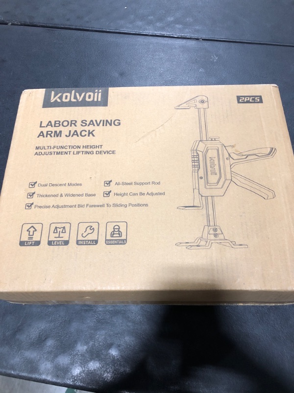 Photo 1 of Kolvoii Furniture Jack 2 Pack, Construction Jack with Two-Speed Drop Modes, Multi-Function Height Adjustment Lifting Device Labor Saving Arm Jack