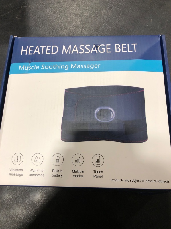 Photo 1 of Cordless Heating Pad for Back Pain Relief, Lumbar Massaager with Heat, Heated Back Belt Abdomen Warmer Lumbar Support